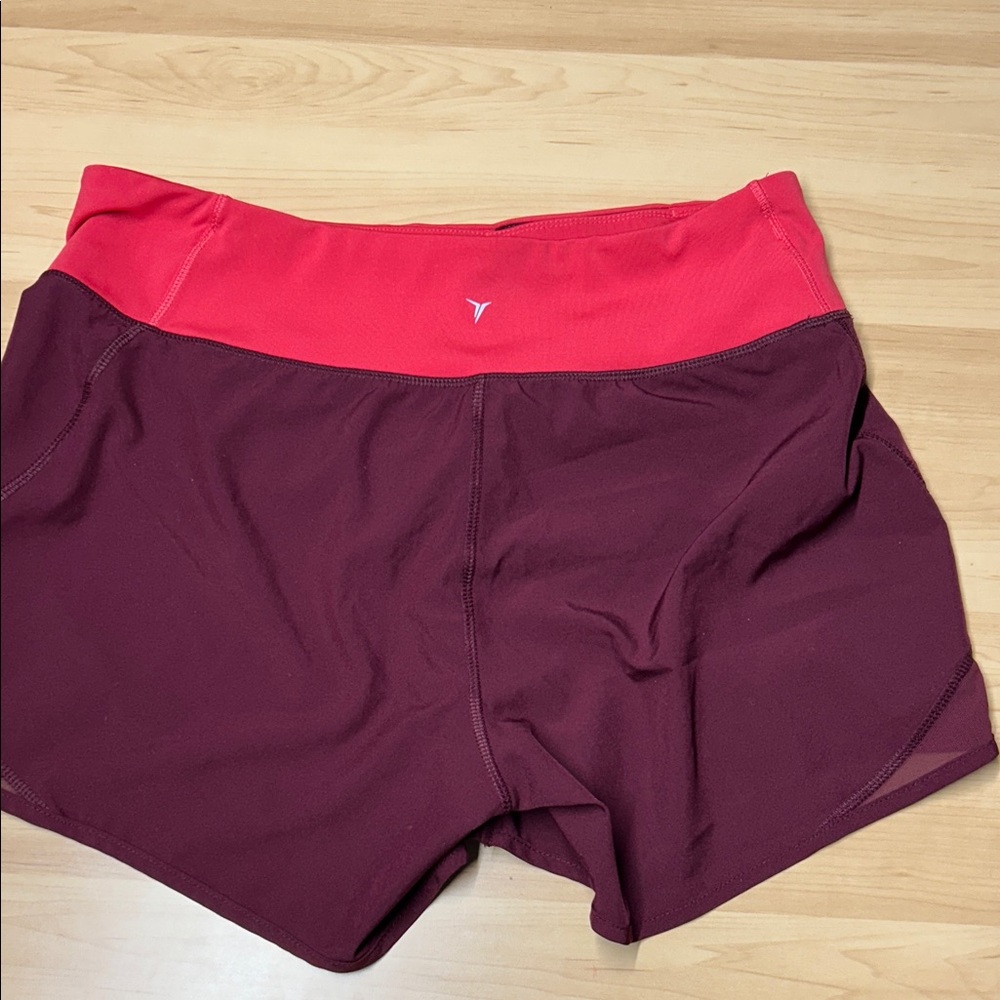 Old navy active  Maroon and Red Athletic Shorts